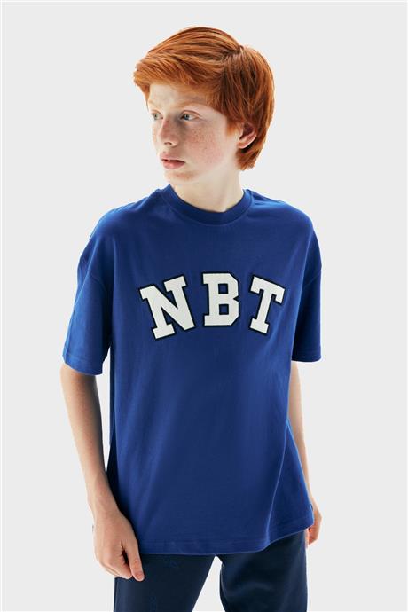 Nebbati Erkek Çocuk Mavi T-Shirt