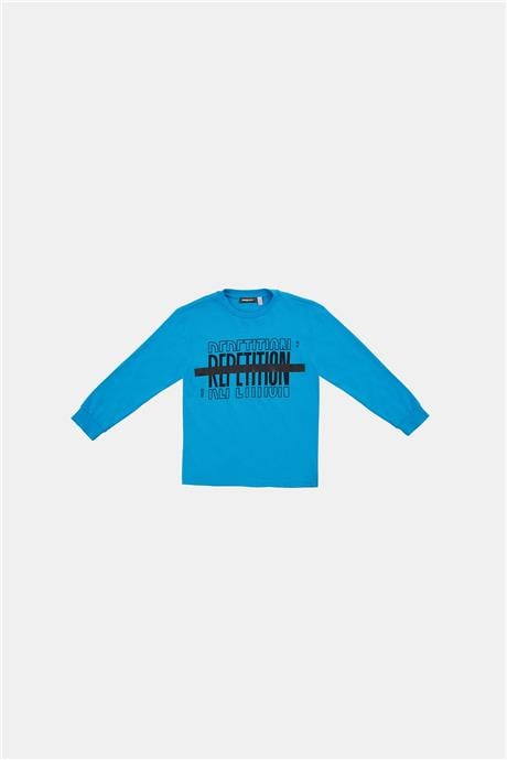 Nebbati Erkek Çocuk Mavi T-Shirt