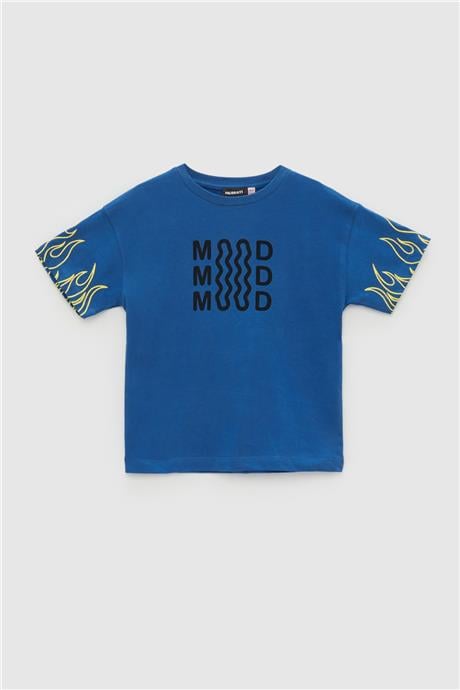 Nebbati Erkek Çocuk Mavi T-Shirt