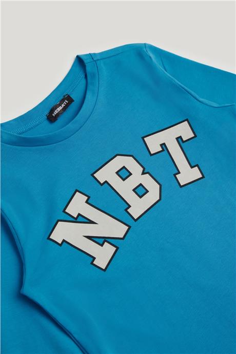 Nebbati Erkek Çocuk Mavi T-Shirt