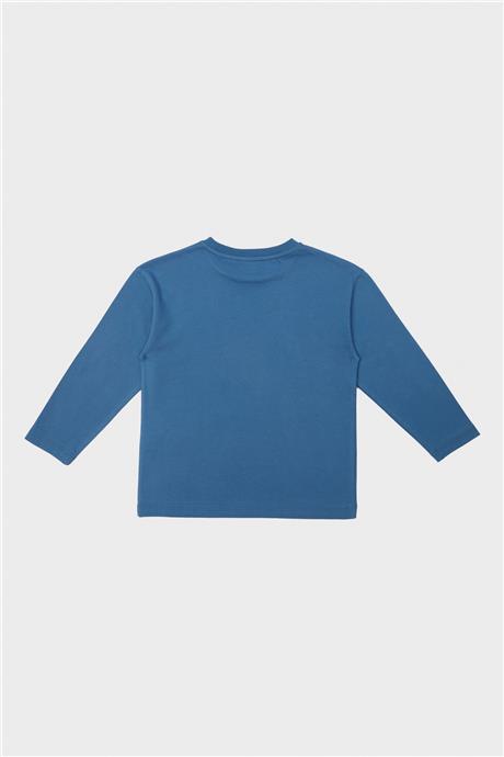 Nebbati Erkek Çocuk Mavi T-Shirt