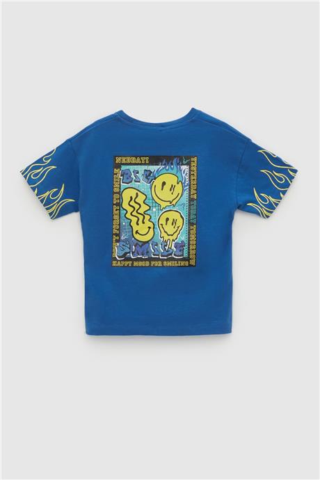 Nebbati Erkek Çocuk Mavi T-Shirt