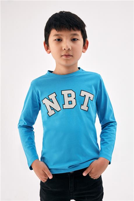 Nebbati Erkek Çocuk Mavi T-Shirt