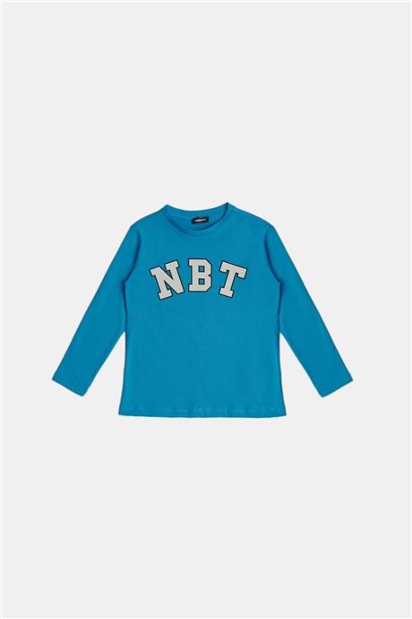 Nebbati Erkek Çocuk Mavi T-Shirt