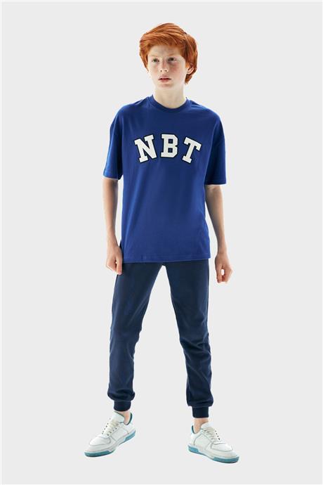 Nebbati Erkek Çocuk Mavi T-Shirt