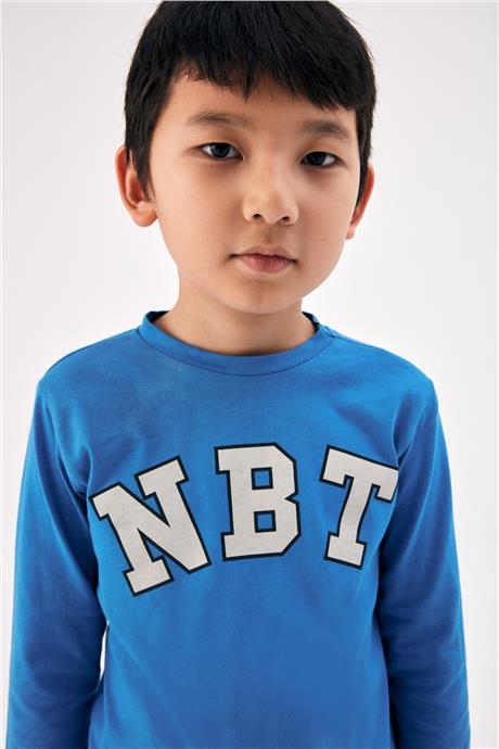 Nebbati Erkek Çocuk Mavi T-Shirt