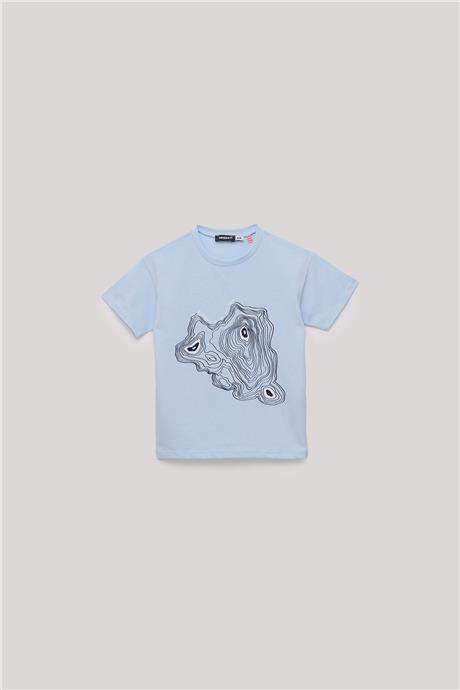 Nebbati Erkek Çocuk Mavi T-Shirt