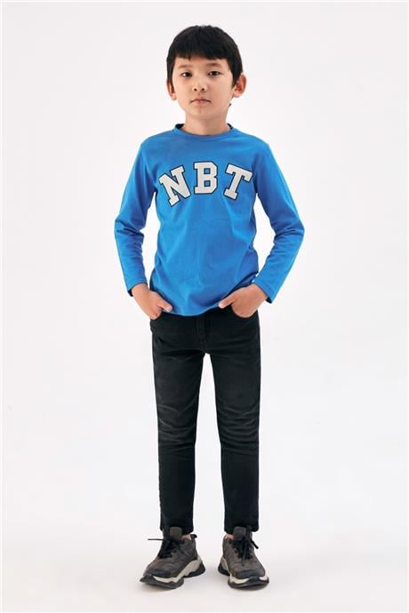 Nebbati Erkek Çocuk Mavi T-Shirt
