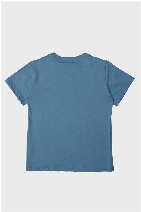 Nebbati Erkek Çocuk Mavi T-Shirt