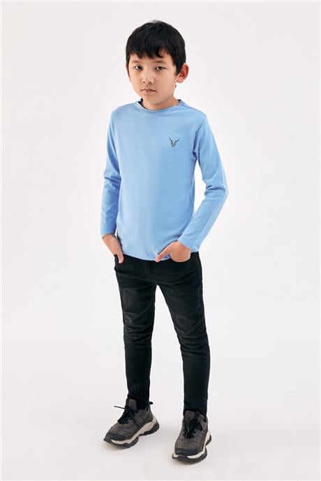 Nebbati Erkek Çocuk Mavi T-Shirt