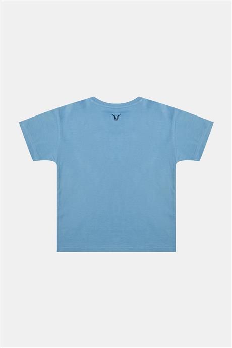 Nebbati Erkek Çocuk Mavi Tshirt