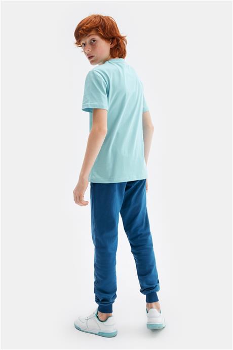 Nebbati Erkek Çocuk Mavi Tshirt