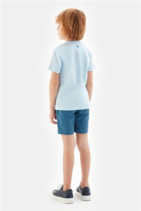 Nebbati Erkek Çocuk Mavi Tshirt