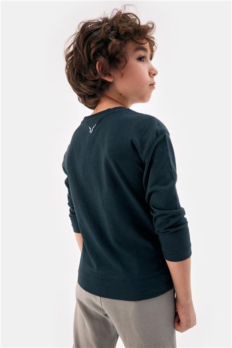 Nebbati Erkek Çocuk Mavi Tshirt
