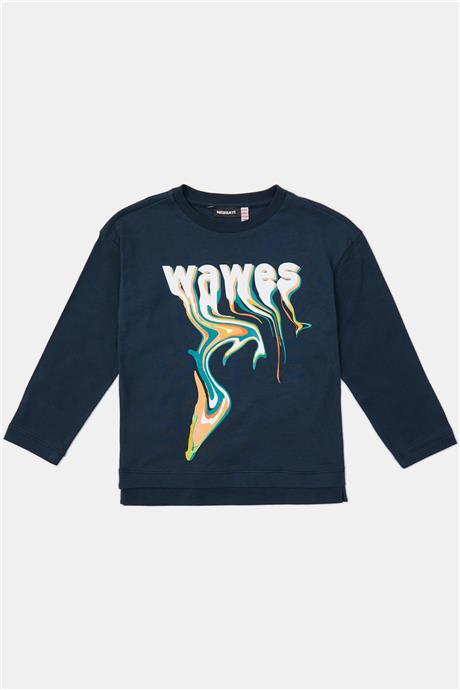 Nebbati Erkek Çocuk Mavi Tshirt