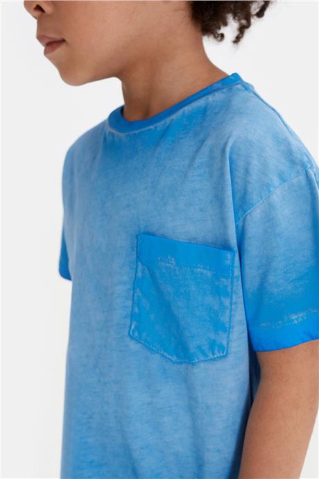 Nebbati Erkek Çocuk Mavi Tshirt