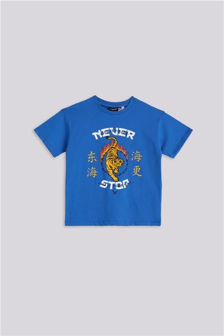 Nebbati Erkek Çocuk Mavi TshirtNebbati Erkek Çocuk Mavi Tshirt