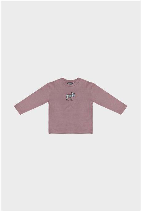 Nebbati Erkek Çocuk Mor T-Shirt
