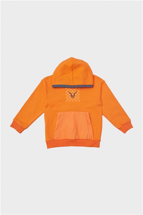 Nebbati Erkek Çocuk Oranj Sweatshirt