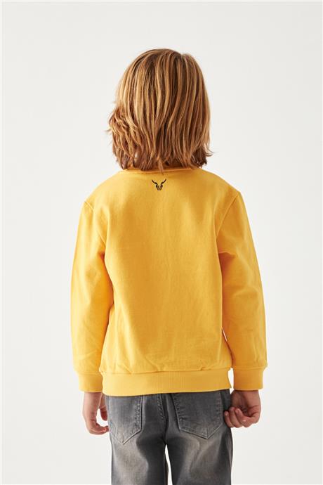 Nebbati Erkek Çocuk Oranj Sweatshirt
