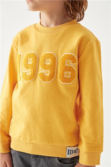 Nebbati Erkek Çocuk Oranj Sweatshirt