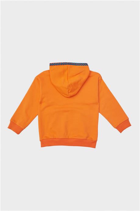 Nebbati Erkek Çocuk Oranj Sweatshirt