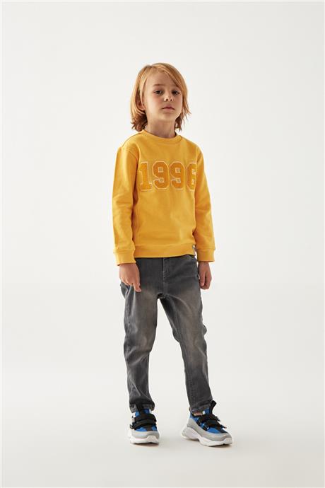 Nebbati Erkek Çocuk Oranj Sweatshirt