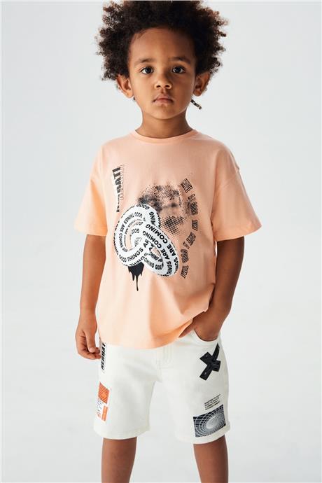 Nebbati Erkek Çocuk Oranj T-Shirt