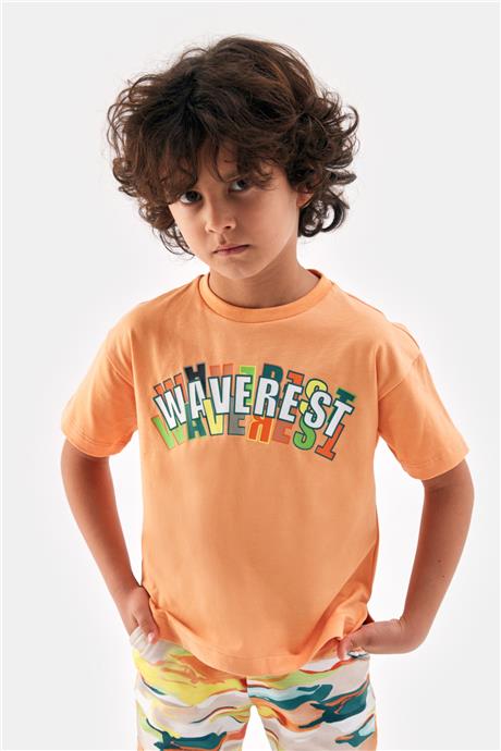 Nebbati Erkek Çocuk Oranj Tshirt