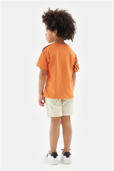 Nebbati Erkek Çocuk Oranj Tshirt
