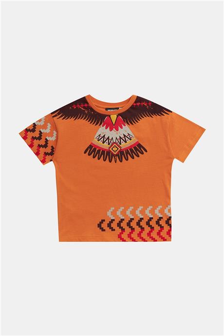 Nebbati Erkek Çocuk Oranj Tshirt