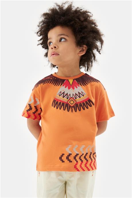 Nebbati Erkek Çocuk Oranj Tshirt