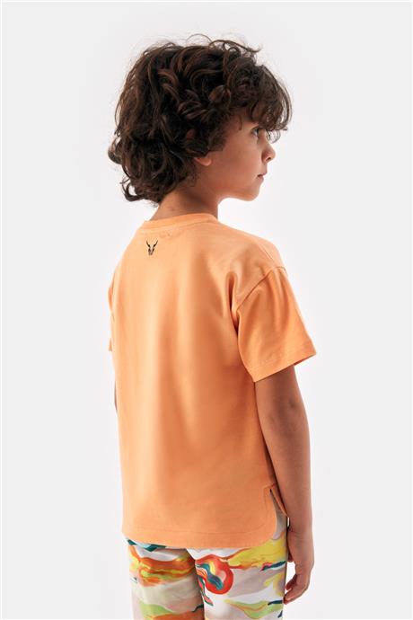 Nebbati Erkek Çocuk Oranj Tshirt