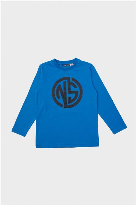 Nebbati Erkek Çocuk Saks T-Shirt