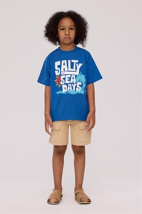 Nebbati Erkek Çocuk Saks TshirtNebbati Erkek Çocuk Saks Tshirt