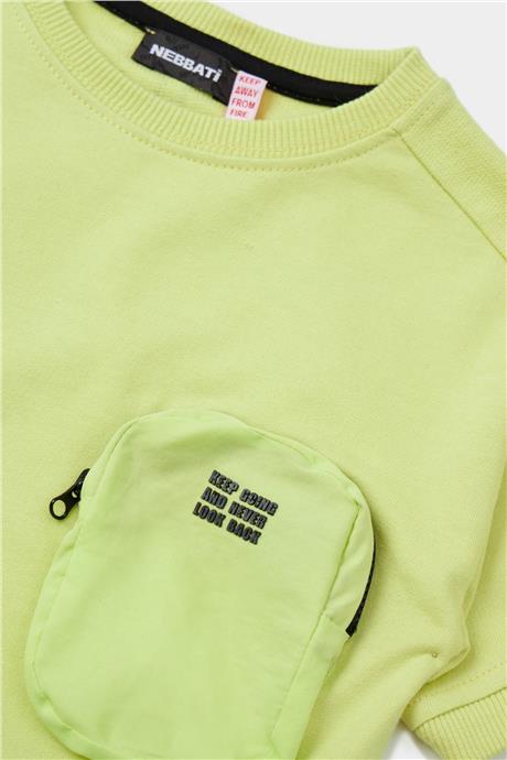 Nebbati Erkek Çocuk Sarı Sweatshirt