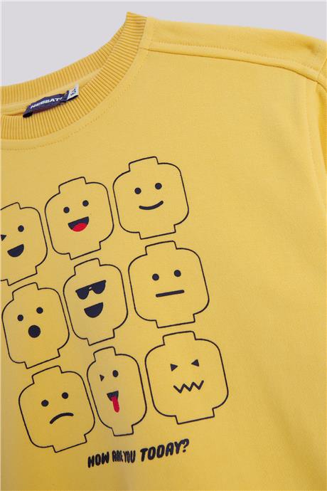 Nebbati Boy Yellow SweatshirtNebbati Boy Yellow Sweatshirt