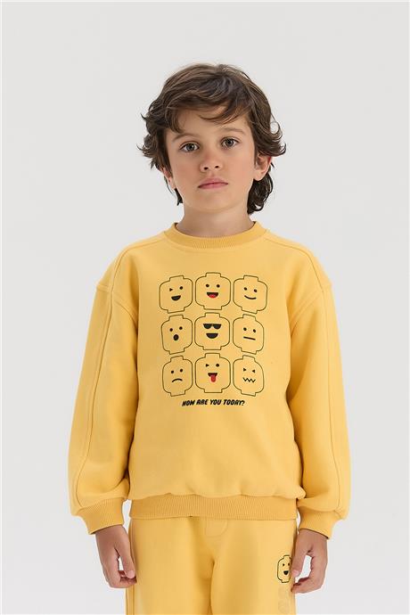 Nebbati Boy Yellow SweatshirtNebbati Boy Yellow Sweatshirt