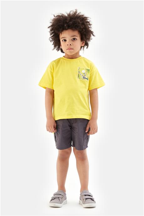 Nebbati Erkek Çocuk Sarı Tshirt