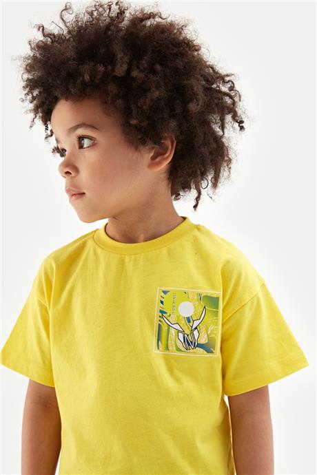Nebbati Erkek Çocuk Sarı Tshirt