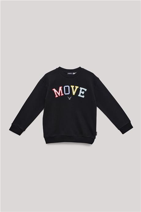 Nebbati Erkek Çocuk Siyah Sweatshirt