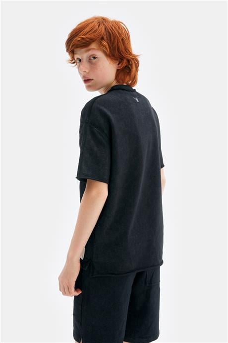 Nebbati Erkek Çocuk Siyah Sweatshirt
