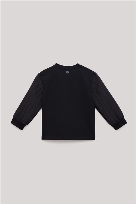 Nebbati Erkek Çocuk Siyah Sweatshirt