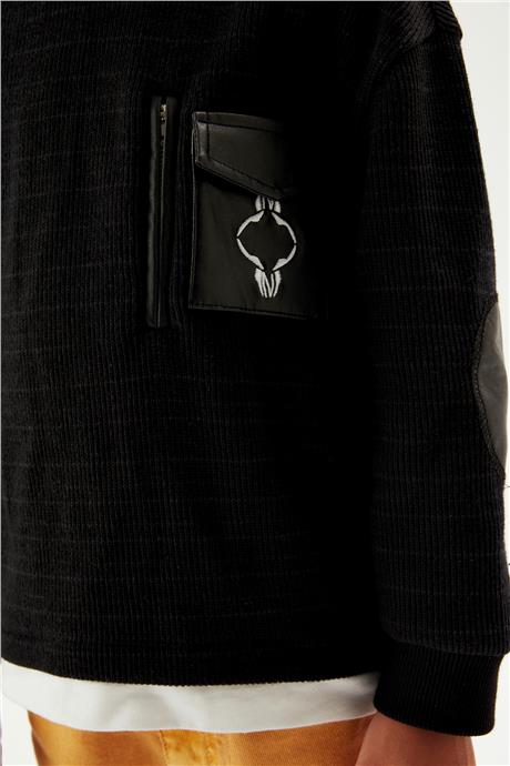Nebbati Erkek Çocuk Siyah Sweatshirt