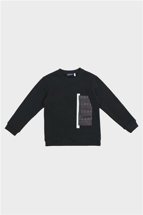 Nebbati Erkek Çocuk Siyah T-Shirt