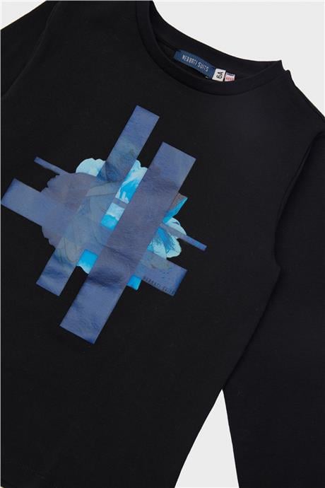Nebbati Erkek Çocuk Siyah T-Shirt