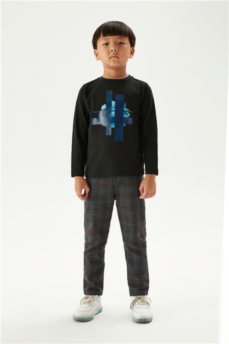 Nebbati Erkek Çocuk Siyah T-Shirt