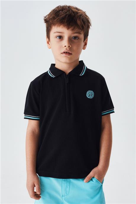 Nebbati Erkek Çocuk Siyah T-Shirt