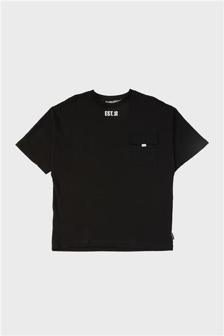 Nebbati Erkek Çocuk Siyah T-Shirt