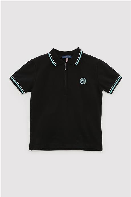 Nebbati Erkek Çocuk Siyah T-Shirt